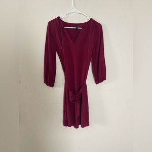 Banana Republic women’s long sleeve maroon dress - size XS